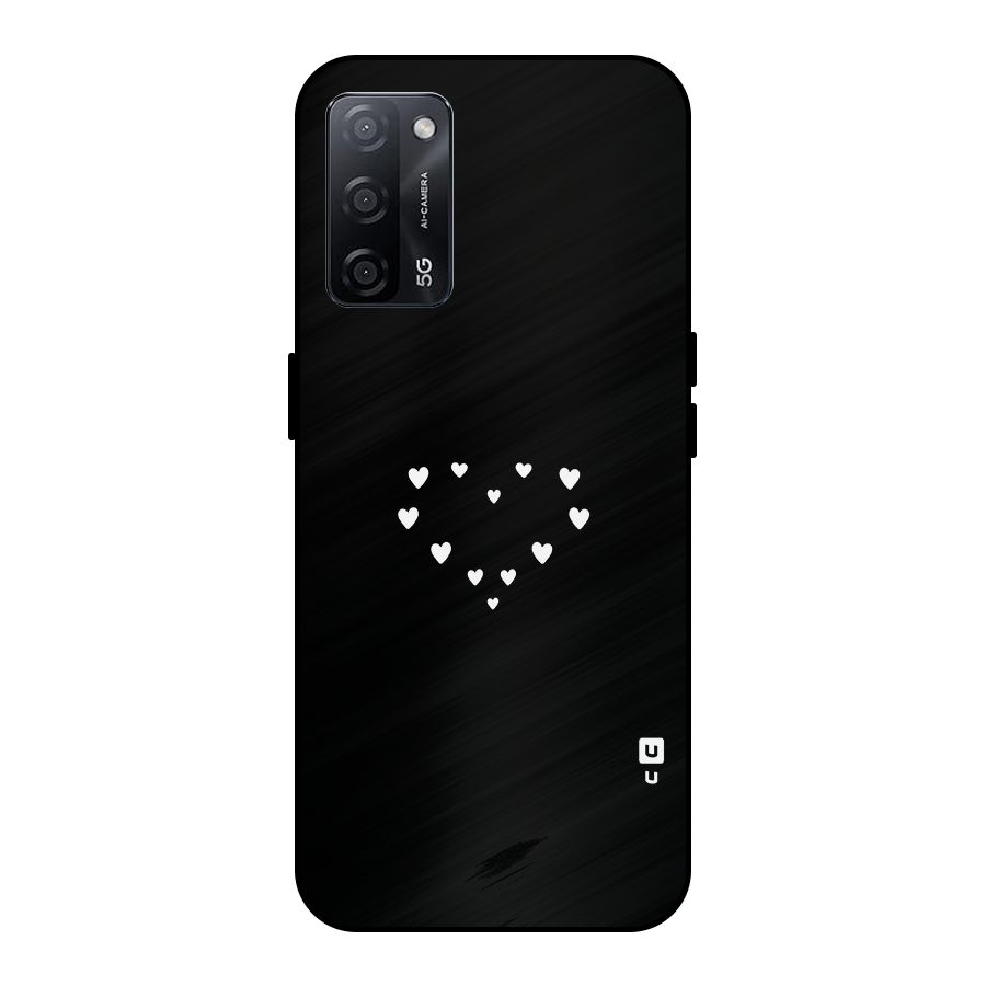 Heart of Hearts Metal Back Case for Oppo A53s 5G
