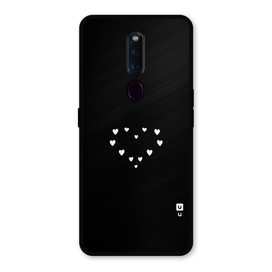 Heart of Hearts Metal Back Case for Oppo F11 Pro