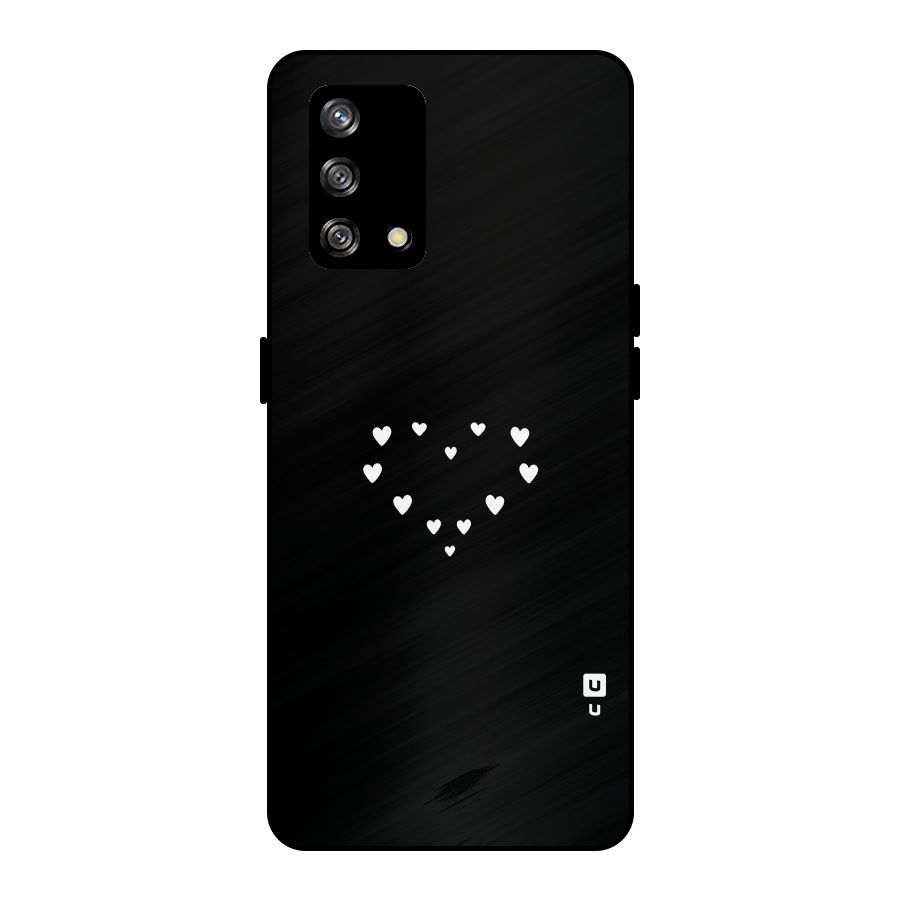 Heart of Hearts Metal Back Case for Oppo F19