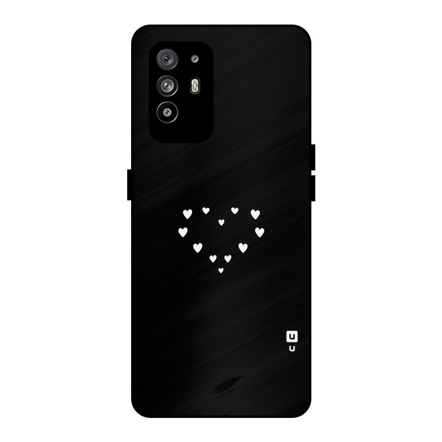 Heart of Hearts Metal Back Case for Oppo F19 Pro Plus 5G