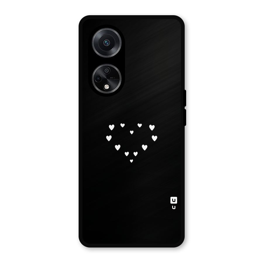 Heart of Hearts Metal Back Case for Oppo F23