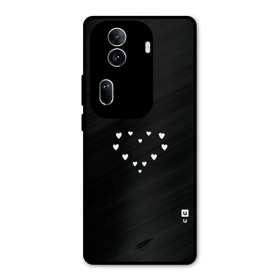 Heart of Hearts Metal Back Case for Oppo Reno11 Pro 5G