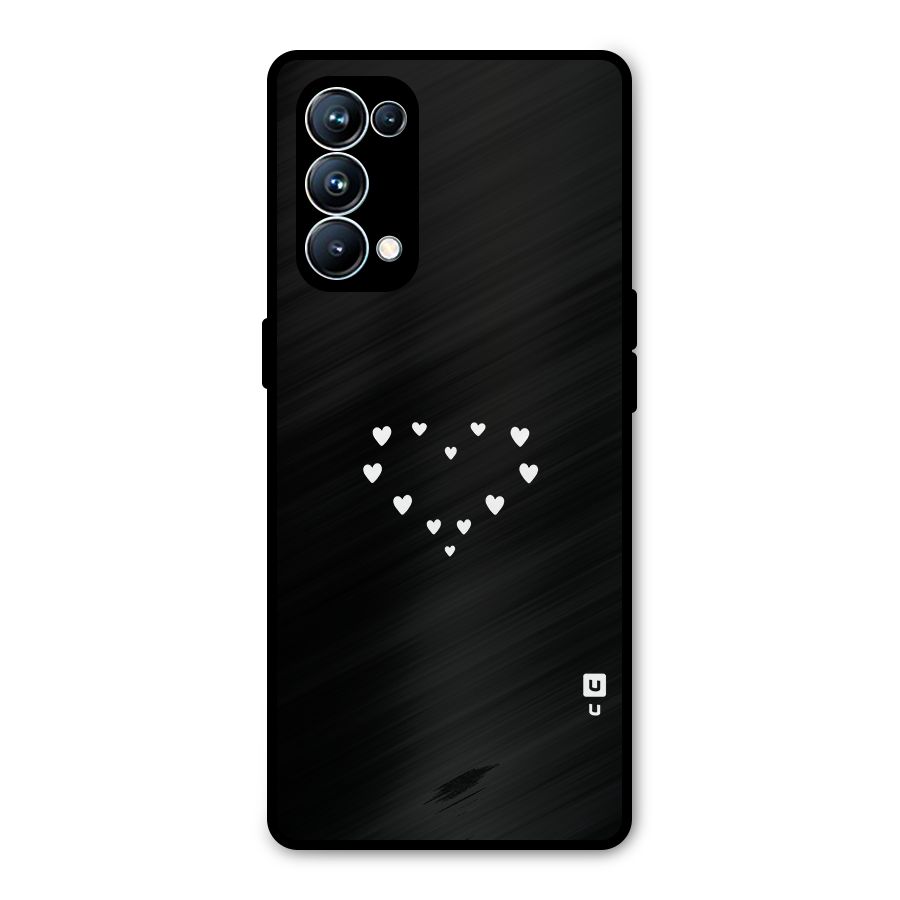Heart of Hearts Metal Back Case for Oppo Reno5 Pro 5G