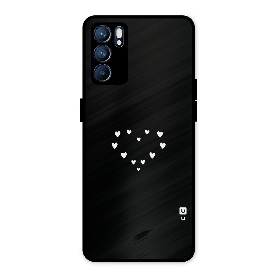 Heart of Hearts Metal Back Case for Oppo Reno6 5G