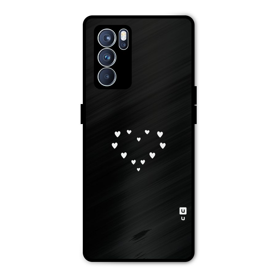 Heart of Hearts Metal Back Case for Oppo Reno6 Pro 5G