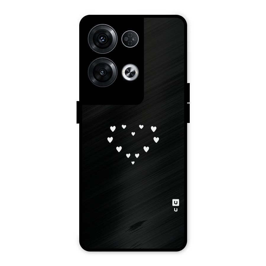Heart of Hearts Metal Back Case for Oppo Reno8 Pro 5G