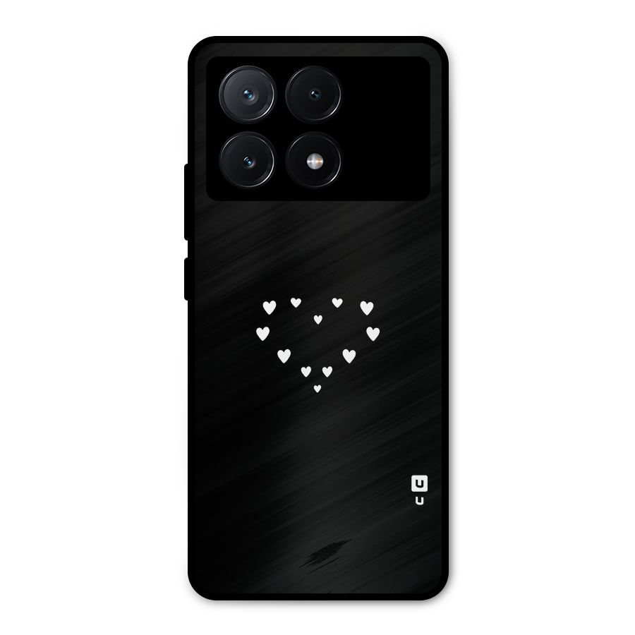 Heart of Hearts Metal Back Case for Poco X6 Pro