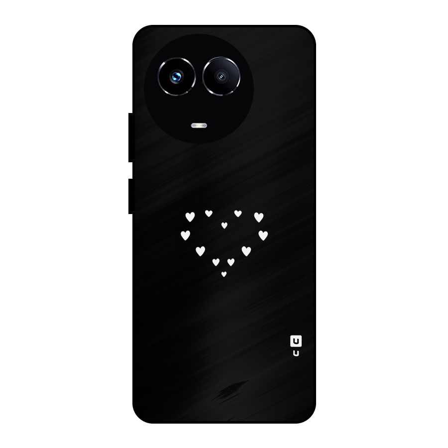 Heart of Hearts Metal Back Case for Realme 11X