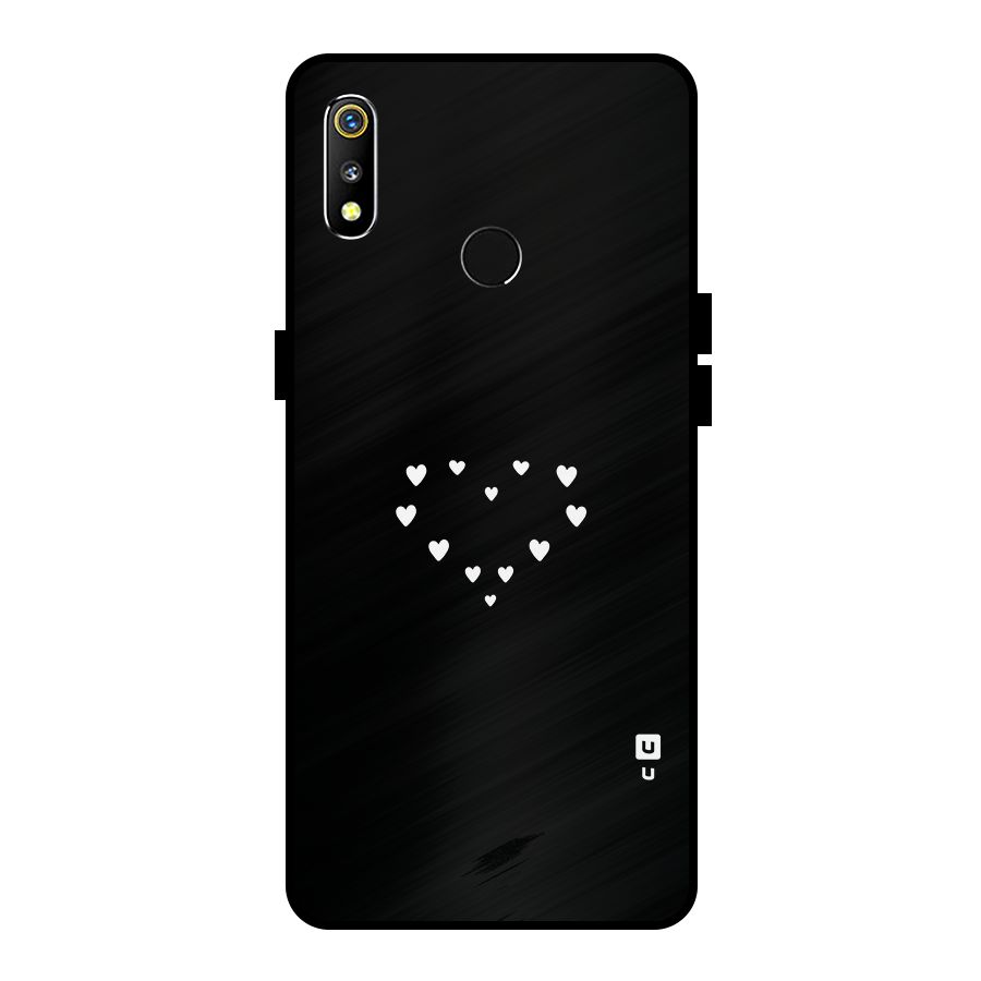 Heart of Hearts Metal Back Case for Realme 3