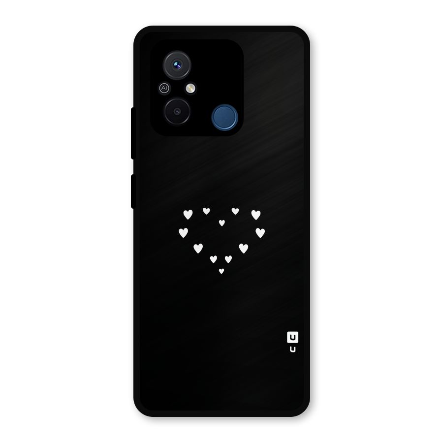 Heart of Hearts Metal Back Case for Redmi 12C