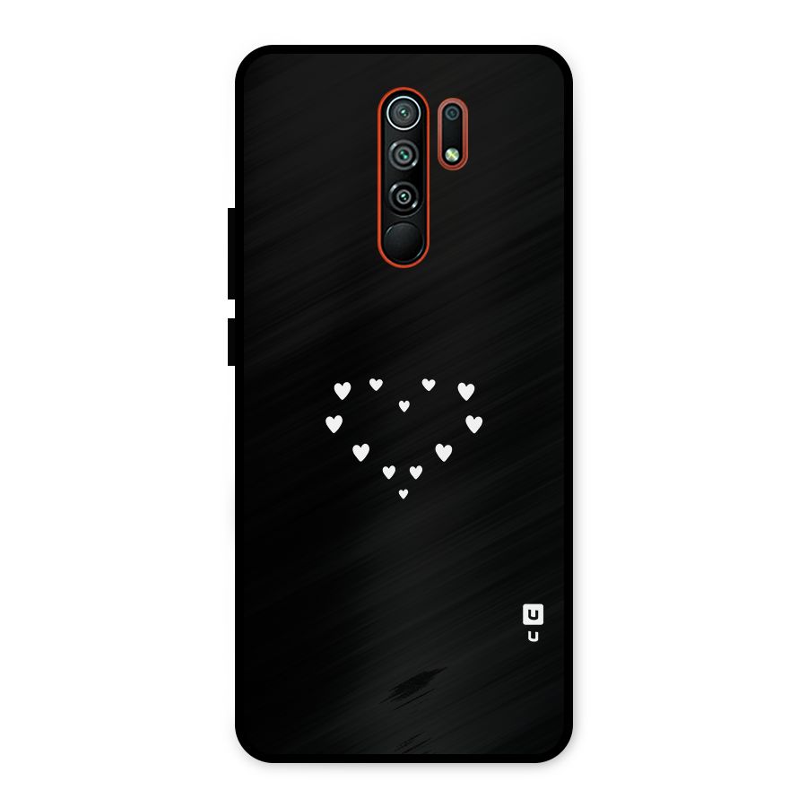 Heart of Hearts Metal Back Case for Redmi 9 Prime