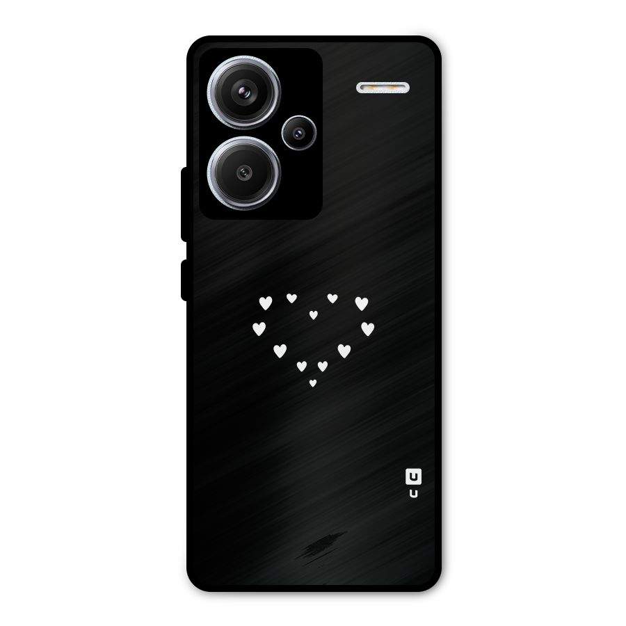 Heart of Hearts Metal Back Case for Redmi Note 13 Pro Plus