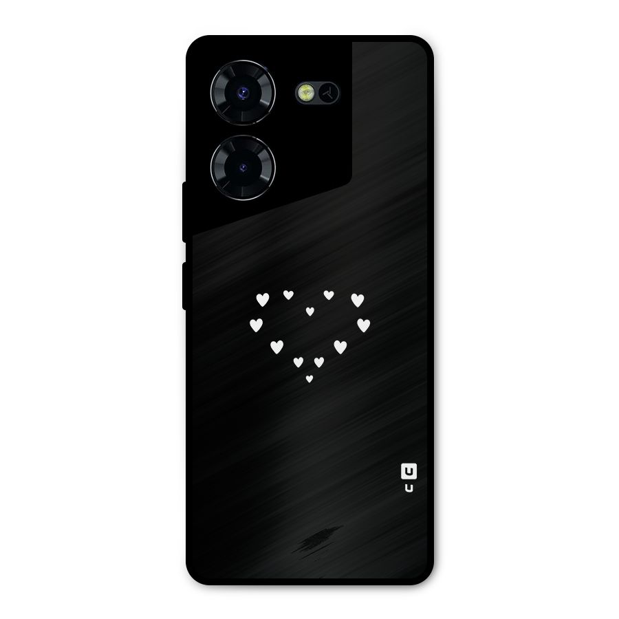 Heart of Hearts Metal Back Case for Tecno Pova 5 Pro 5G