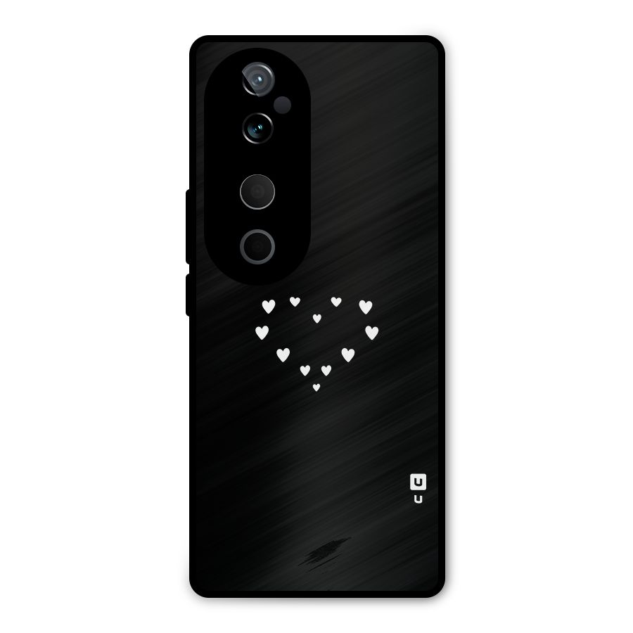 Heart of Hearts Metal Back Case for Vivo T3 Ultra