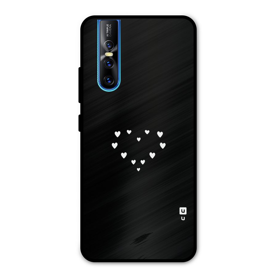 Heart of Hearts Metal Back Case for Vivo V15 Pro