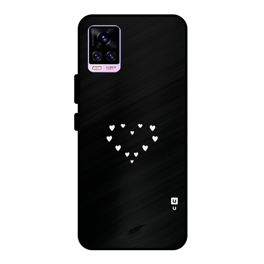 Heart of Hearts Metal Back Case for Vivo V20 Pro