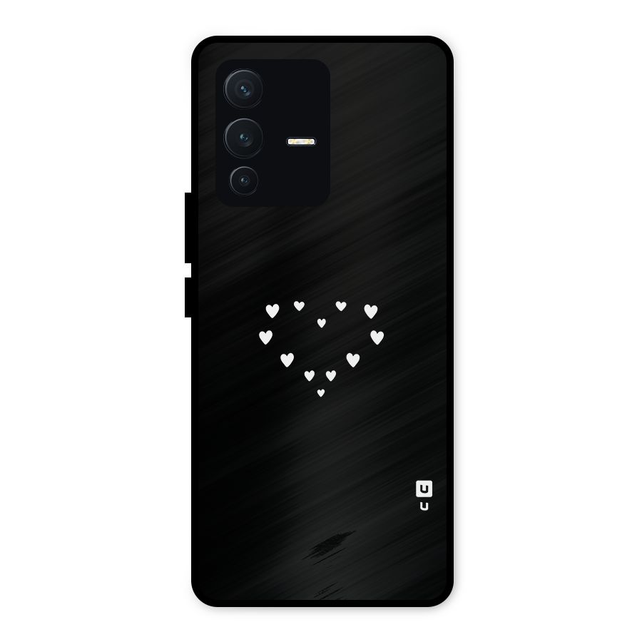 Heart of Hearts Metal Back Case for Vivo V23 5G
