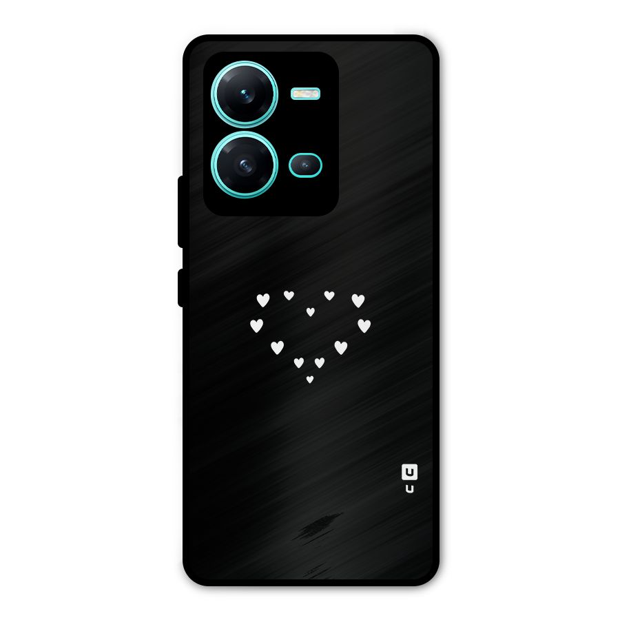 Heart of Hearts Metal Back Case for Vivo V25