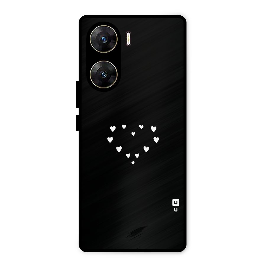 Heart of Hearts Metal Back Case for Vivo V29e