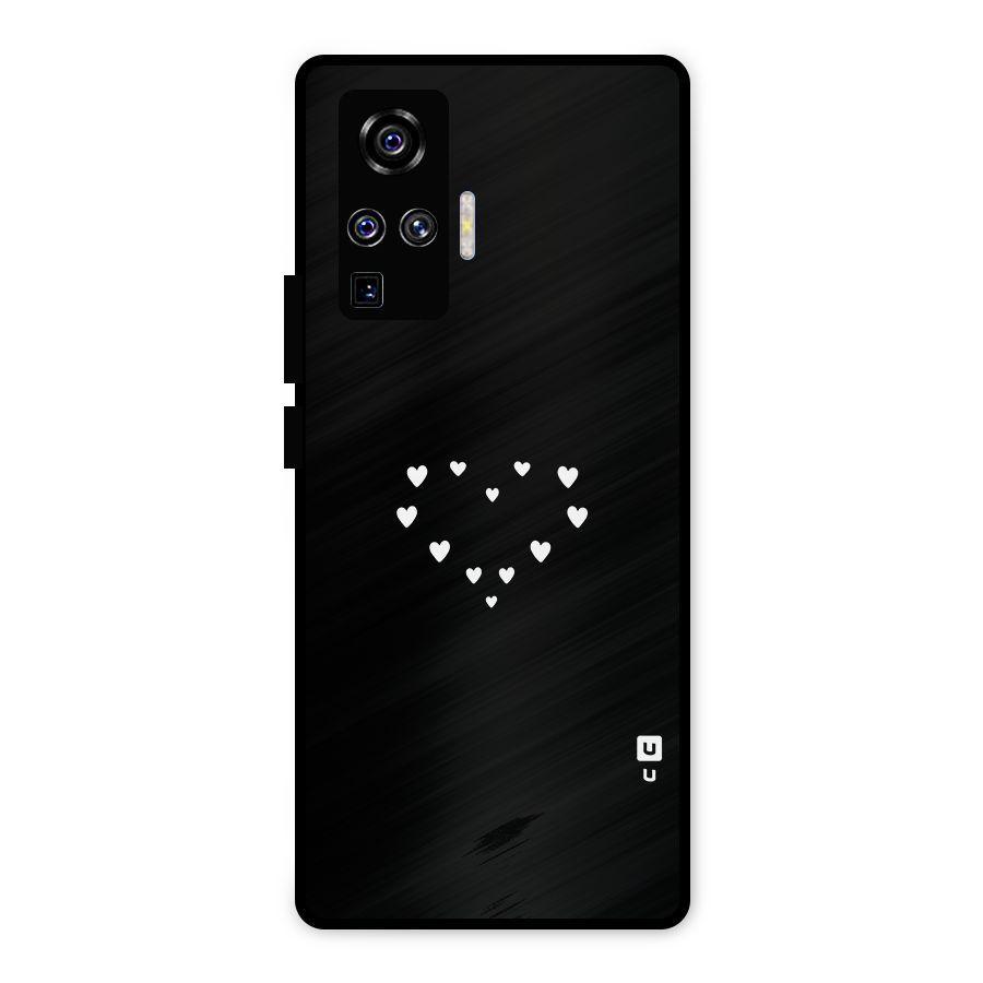 Heart of Hearts Metal Back Case for Vivo X50 Pro