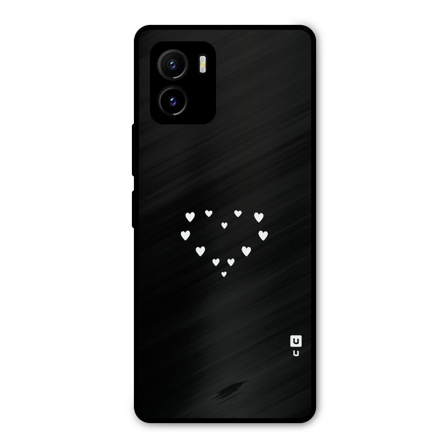 Heart of Hearts Metal Back Case for Vivo Y15s