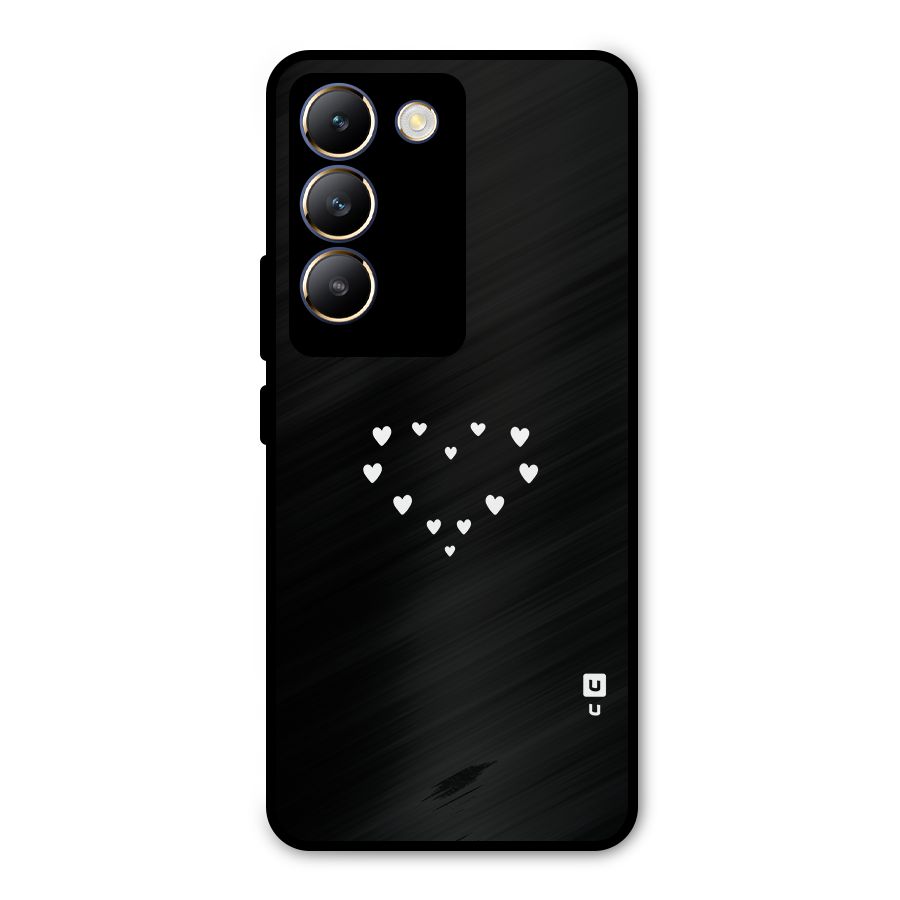 Heart of Hearts Metal Back Case for Vivo Y200e