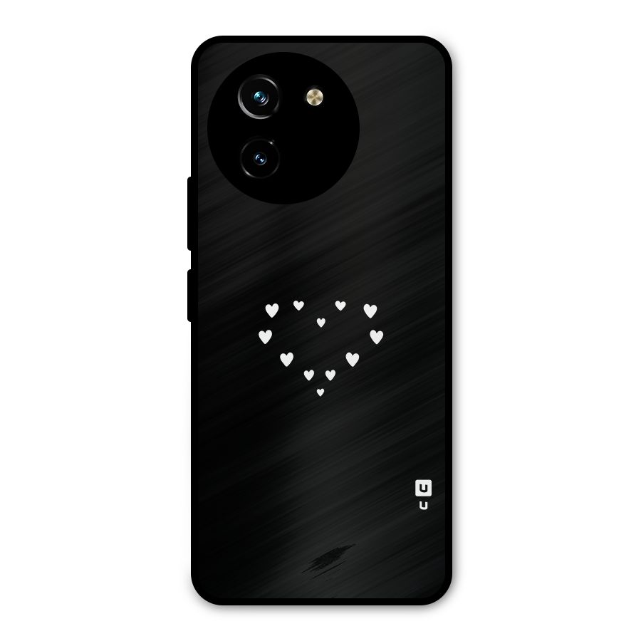 Heart of Hearts Metal Back Case for Vivo Y200i