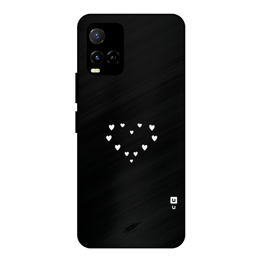 Heart of Hearts Metal Back Case for Vivo Y21