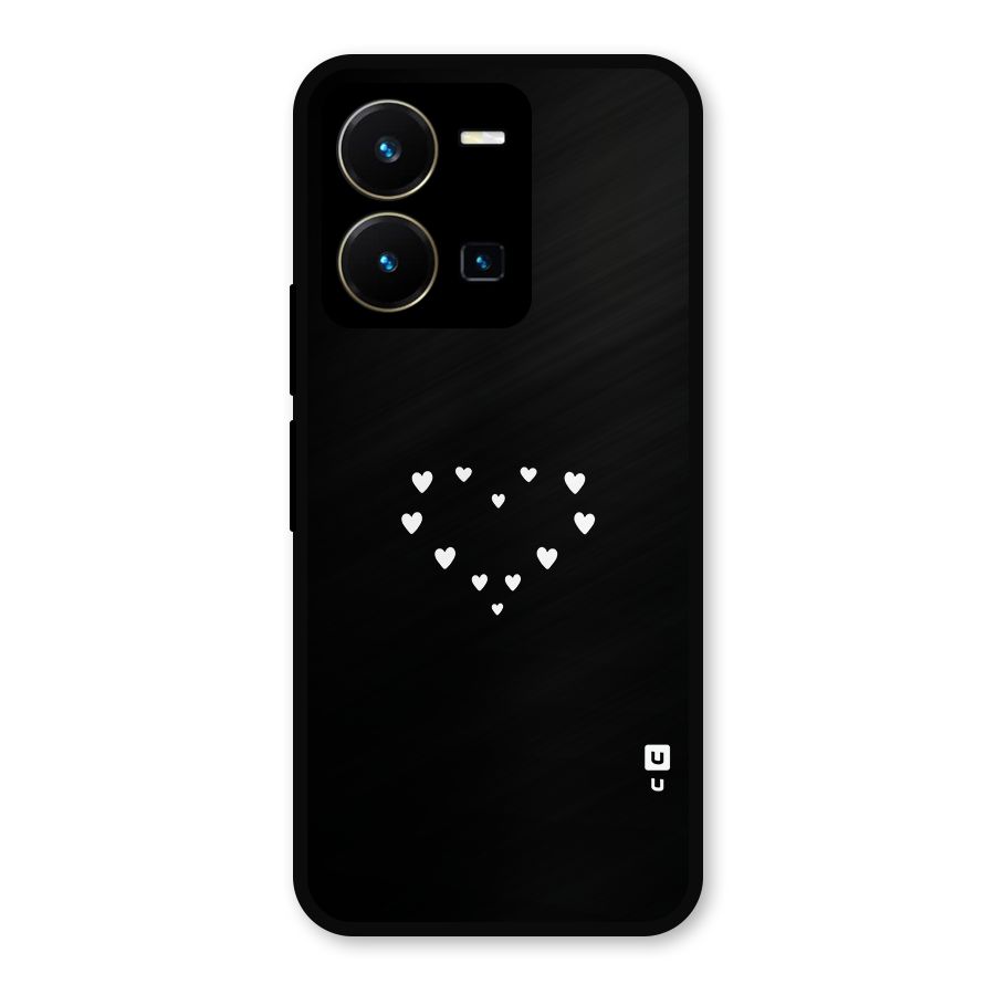 Heart of Hearts Metal Back Case for Vivo Y35