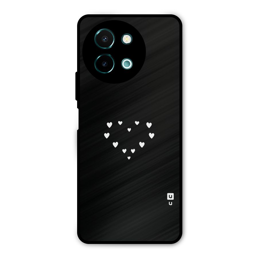 Heart of Hearts Metal Back Case for Vivo Y58