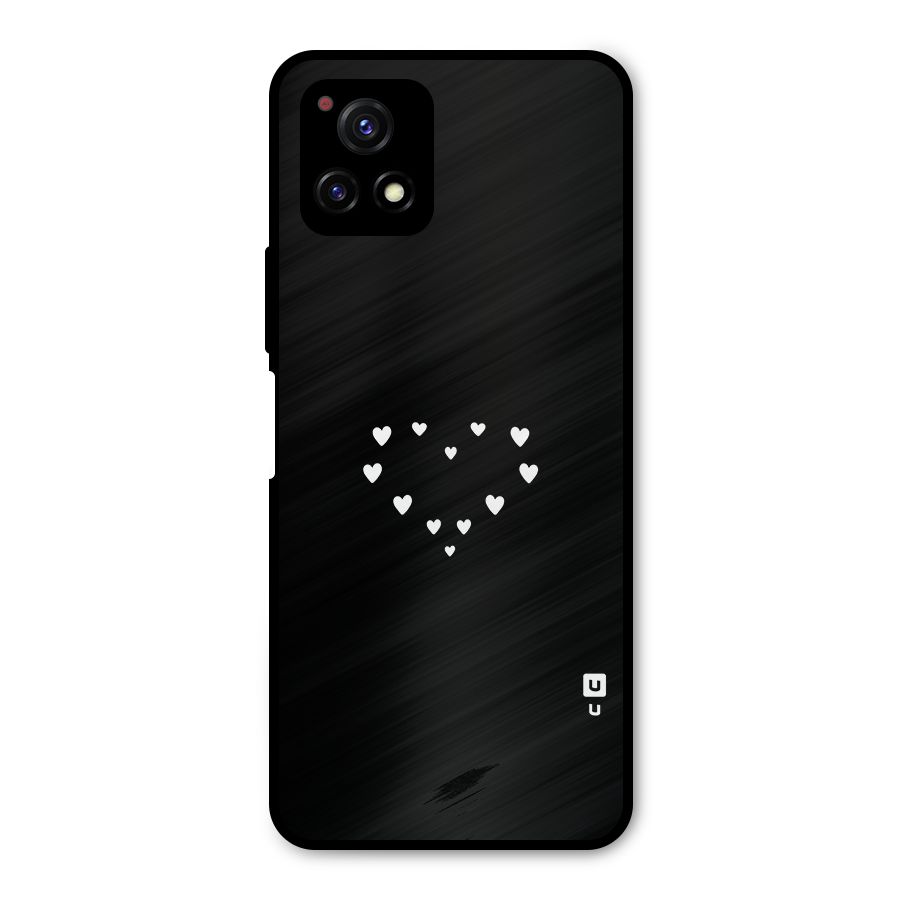 Heart of Hearts Metal Back Case for Vivo Y72 5G