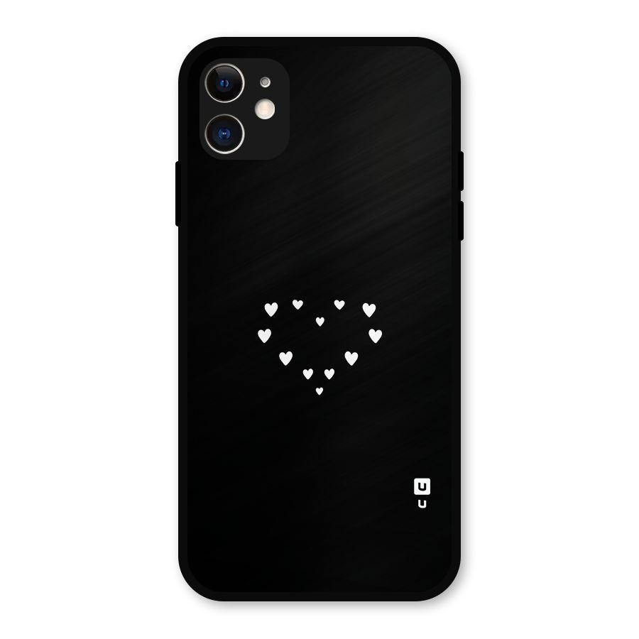 Heart of Hearts Metal Back Case for iPhone 11