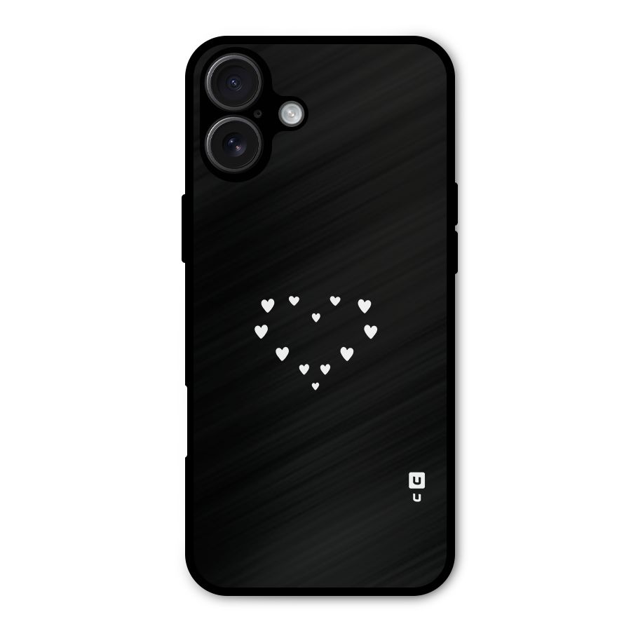 Heart of Hearts Metal Back Case for iPhone 16 Plus