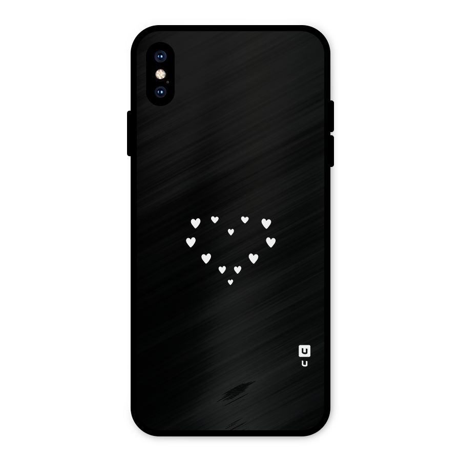 Heart of Hearts Metal Back Case for iPhone XS Max