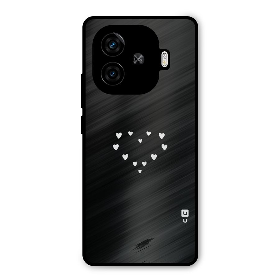 Heart of Hearts Metal Back Case for iQOO Z9 Turbo