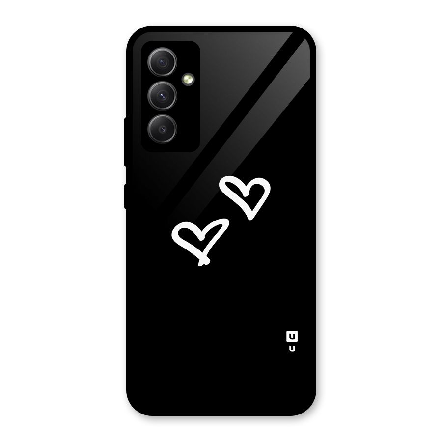 Hearts Love Glass Back Case for Galaxy A34