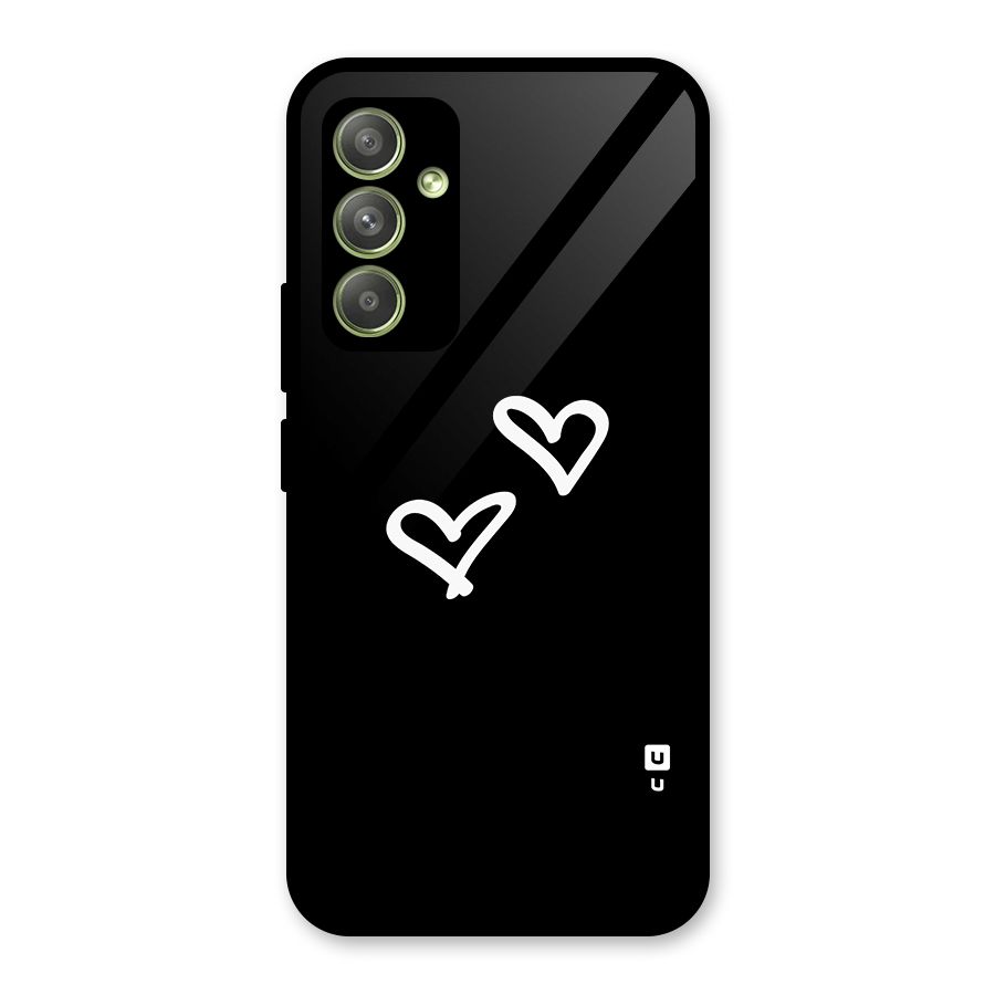 Hearts Love Glass Back Case for Galaxy A54