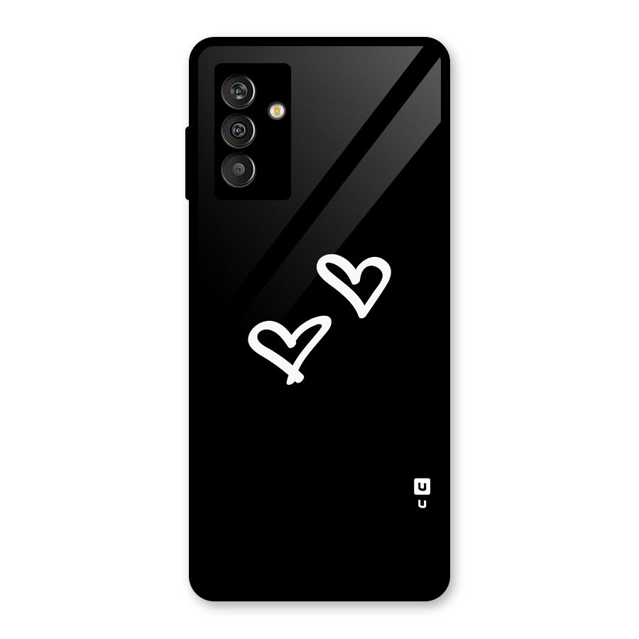 Hearts Love Glass Back Case for Galaxy M13