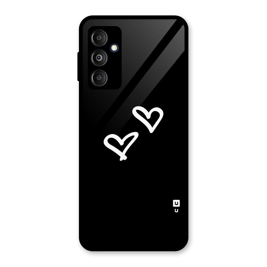 Hearts Love Glass Back Case for Galaxy M14 5G