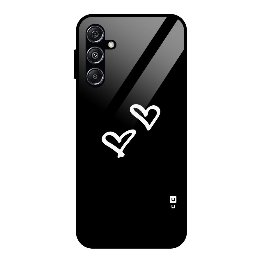 Hearts Love Glass Back Case for Galaxy M34 5G