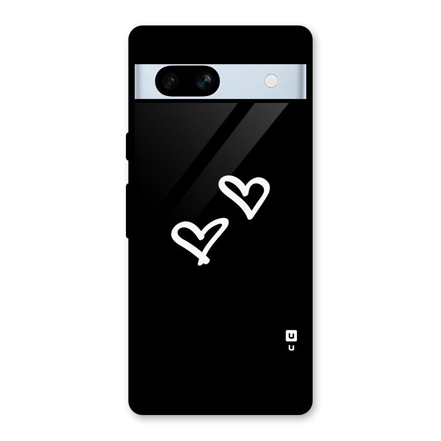 Hearts Love Glass Back Case for Google Pixel 7a