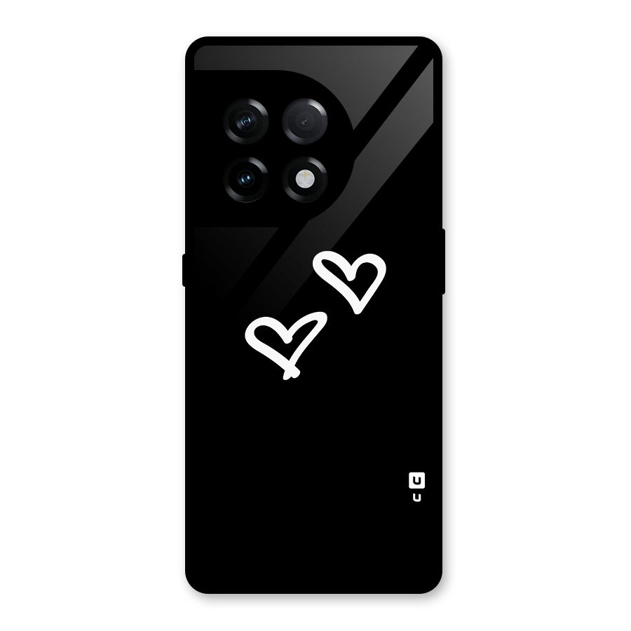 Hearts Love Glass Back Case for OnePlus 11R