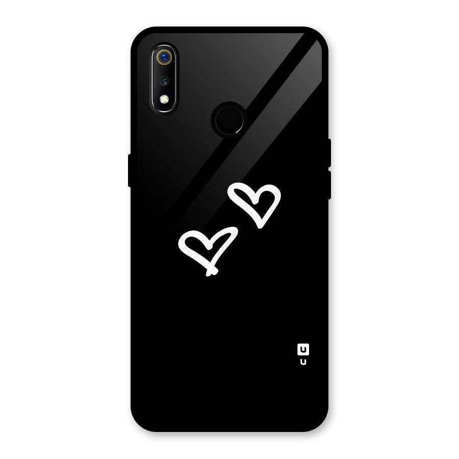 Hearts Love Glass Back Case for Realme 3i
