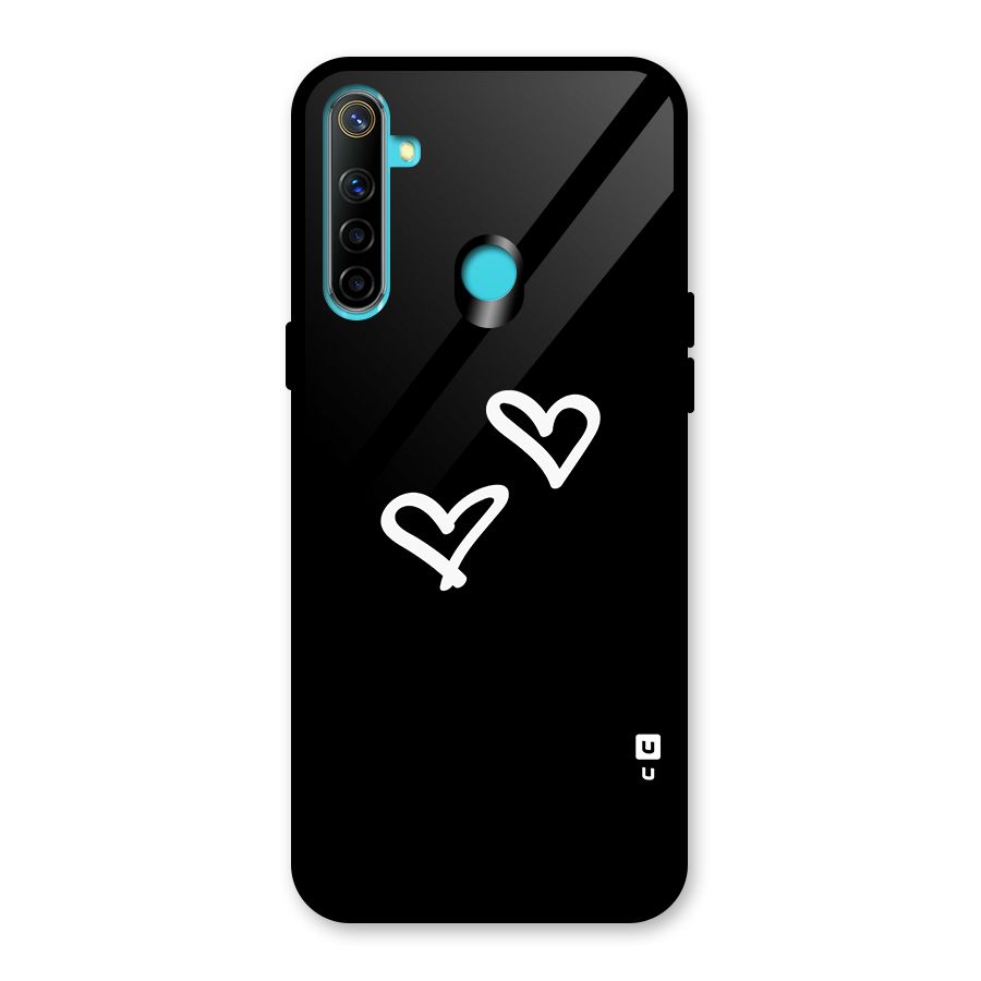 Hearts Love Glass Back Case for Realme 5