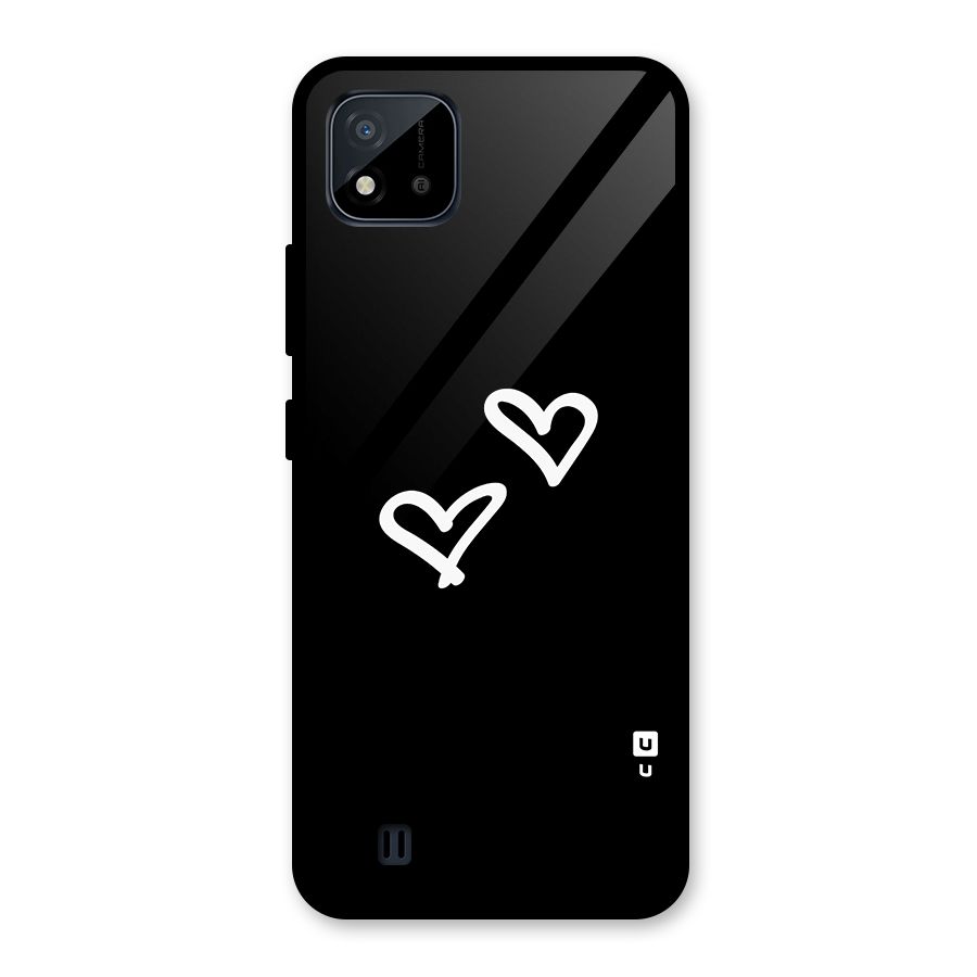 Hearts Love Glass Back Case for Realme C11 2021