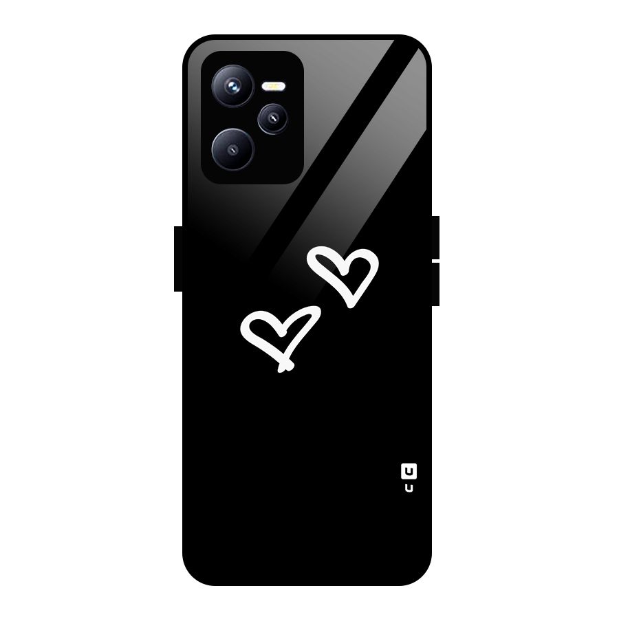 Hearts Love Glass Back Case for Realme C35