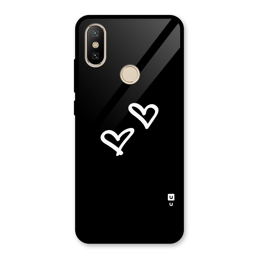 Hearts Love Glass Back Case for Redmi A2