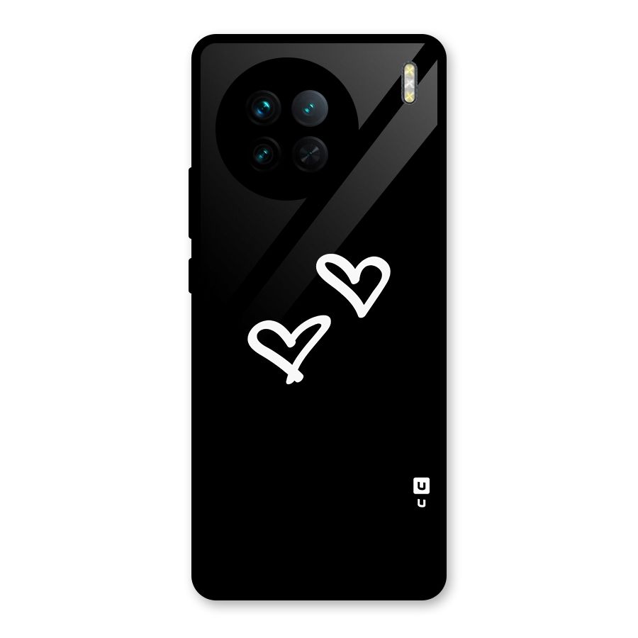Hearts Love Glass Back Case for Vivo X90