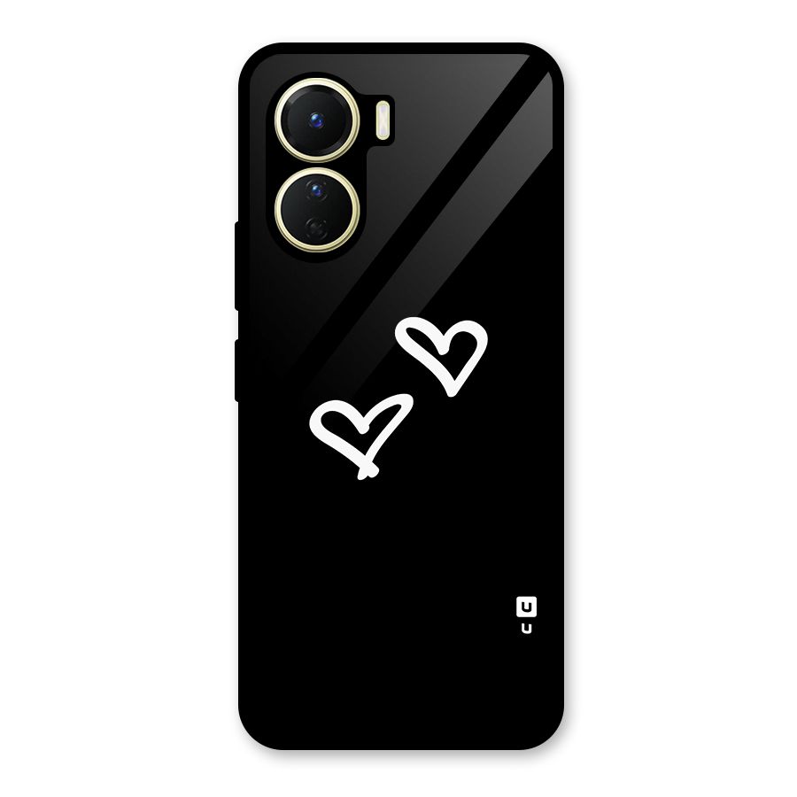 Hearts Love Glass Back Case for Vivo Y16