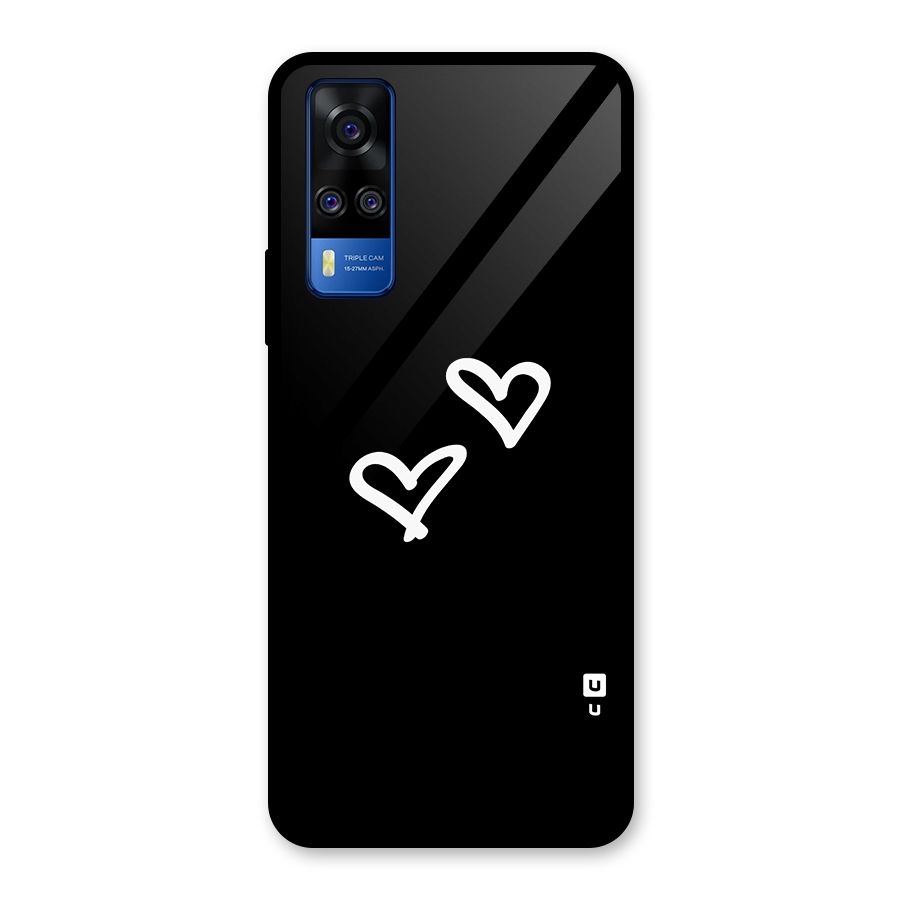 Hearts Love Glass Back Case for Vivo Y31